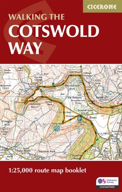 The Cotswold Way Map Booklet : 1:25,000 OS Route Mapping book cover