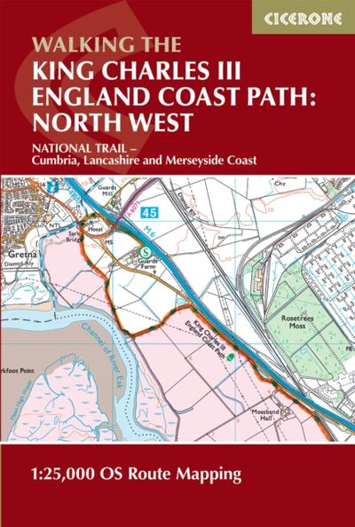 Walking the King Charles III England Coast Path: North West - Cumbria Map Booklet : 1:25,000 OS Route Map Booklet book cover