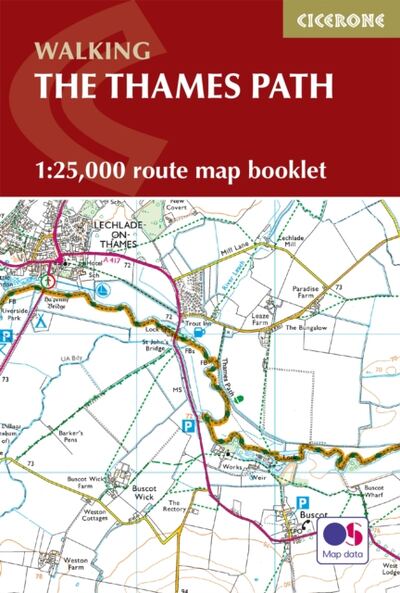The Thames Path Map Booklet : 1:25,000 OS Route Map Booklet book cover