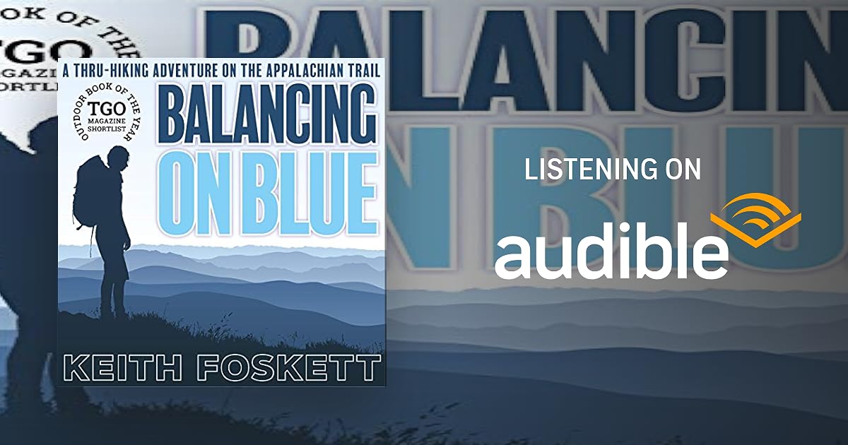 Balancing on Blue book cover