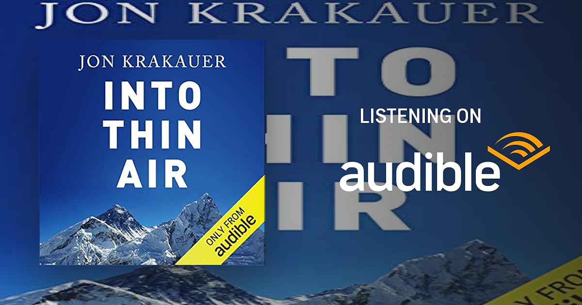Into Thin Air audiobook cover